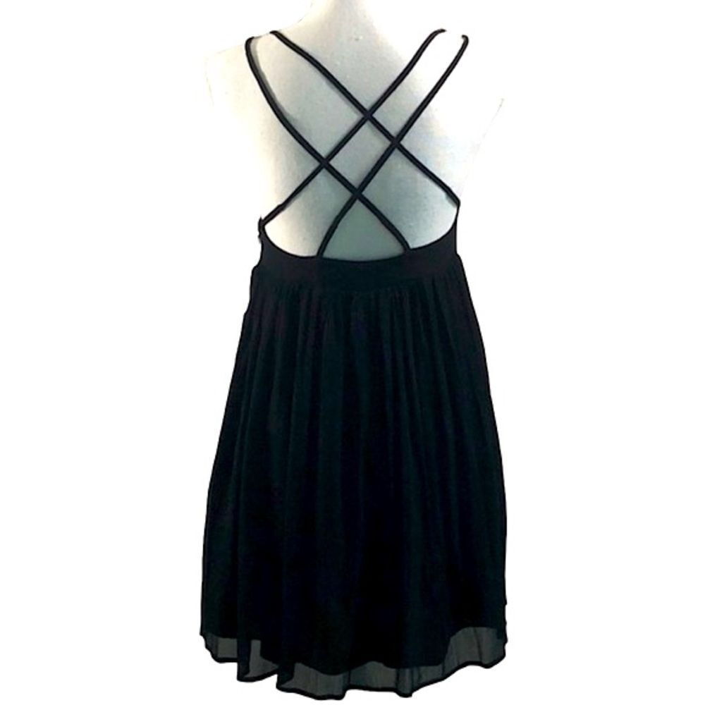 Zara Dress Black Beaded Tulle Sparkly Dress Size Medium - Picture 9 of 12